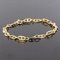 18 Karat Yellow Gold and Navy Link Curb Bracelet 3