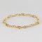 18 Karat Yellow Gold and Navy Link Curb Bracelet 6