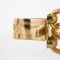 19th Century French Chiseled 18 Karat Yellow Gold Bracelet 17