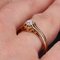 French 19th Century Diamond and 18 Karat Rose Gold Solitaire Ring 9