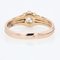 French 19th Century Diamond and 18 Karat Rose Gold Solitaire Ring 11