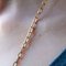 French 18 Karat Rose Gold Convict Link Chain, 1960s, Imagen 7