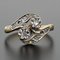 Französischer Ring mit Diamanten und 18 Karat Gelbgold, 1920er 3