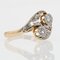 Französischer Ring mit Diamanten und 18 Karat Gelbgold, 1920er 7