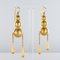 Italian Pearls Drops of Gold Dangle Earrings, 1900s, Set of 2, Immagine 8