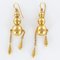 Italian Pearls Drops of Gold Dangle Earrings, 1900s, Set of 2, Immagine 9