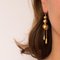Italian Pearls Drops of Gold Dangle Earrings, 1900s, Set of 2, Imagen 6
