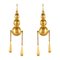 Italian Pearls Drops of Gold Dangle Earrings, 1900s, Set of 2 1