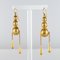 Italian Pearls Drops of Gold Dangle Earrings, 1900s, Set of 2, Imagen 3