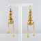 Italian Pearls Drops of Gold Dangle Earrings, 1900s, Set of 2, Immagine 3