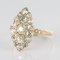 Antique 1.80 Carat Diamonds and 18 Karat Yellow White Gold Marquise Ring, Immagine 4