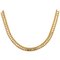 French 19th Century 18 Karat Yellow Gold Pellets Snake Mesh Necklace, Image 1