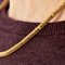 French 19th Century 18 Karat Yellow Gold Pellets Snake Mesh Necklace, Imagen 10