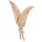 French Diamonds and 18 Karat Yellow Gold Fern Leaves Brooch, 1950s 1