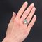 Diamante en aguamarina francés de 6,95 quilates y anillo de oro blanco de 18 quilates, años 50, Imagen 2