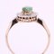 19th Century Emerald, Diamonds and 18 Karat Rose Gold Pompadour Ring 13