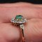 19th Century Emerald, Diamonds and 18 Karat Rose Gold Pompadour Ring 9