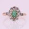 19th Century Emerald, Diamonds and 18 Karat Rose Gold Pompadour Ring, Image 10