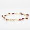 French Garnet and 18 Karat Yellow Gold Bracelet, 1900s, Immagine 8