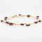 French Garnet and 18 Karat Yellow Gold Bracelet, 1900s, Imagen 4