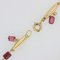 French Garnet and 18 Karat Yellow Gold Bracelet, 1900s, Imagen 6