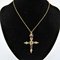 French 20th Century 18 Karat Yellow Gold Jeannette Cross Pendant, Image 3