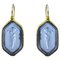 Italian Blue Drop Earrings, Set of 2 1