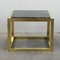 Vintage Spanish Brass and Green Veined Marble Coffee Table 4