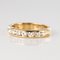 0.80 Carat Diamonds and 14 Karat Yellow Gold Half Wedding Ring, Immagine 3