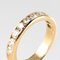 0.80 Carat Diamonds and 14 Karat Yellow Gold Half Wedding Ring, Immagine 7