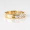 0.80 Carat Diamonds and 14 Karat Yellow Gold Half Wedding Ring 12