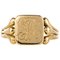 French 20th Century 18 Karat Yellow Gold Engraved Signet Ring, Image 1