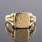French 20th Century 18 Karat Yellow Gold Engraved Signet Ring 3