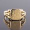 French 20th Century 18 Karat Yellow Gold Engraved Signet Ring, Image 3