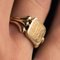 French 20th Century 18 Karat Yellow Gold Engraved Signet Ring, Image 8