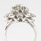 French 1.10 Carat Diamonds and 18 Karat White Gold Ring, 1950s, Immagine 17