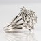 French 1.10 Carat Diamonds and 18 Karat White Gold Ring, 1950s 16