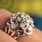 French 1.10 Carat Diamonds and 18 Karat White Gold Ring, 1950s, Image 10