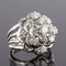 French 1.10 Carat Diamonds and 18 Karat White Gold Ring, 1950s 6