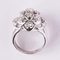 French 1.10 Carat Diamonds and 18 Karat White Gold Ring, 1950s 18