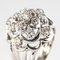 French 1.10 Carat Diamonds and 18 Karat White Gold Ring, 1950s 11