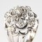 French 1.10 Carat Diamonds and 18 Karat White Gold Ring, 1950s, Immagine 11