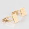 French Chiseled 18 Karat Yellow Gold Cufflinks, 1970s, Set of 2 8