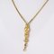 19th Century 3 Slide Gloved Hand 18 Karat Yellow Gold Necklace, 1940s 2