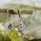 French 1.16 Carat Sapphire, Diamonds and 18 Karat Yellow Gold Earrings, 1920s, Set of 2 8