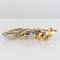 French Floral Bouquet Diamond and 2 Gold Brooch, Retro 7