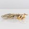 French Floral Bouquet Diamond and 2 Gold Brooch, Retro, Image 7