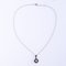 Calibrated Blue Gems and Diamond Pendant Necklace 9