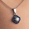 Calibrated Blue Gems and Diamond Pendant Necklace, Imagen 3