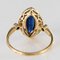 French 1.20 Carat Sapphire, Diamonds and 18 Karat Gold Ring 17